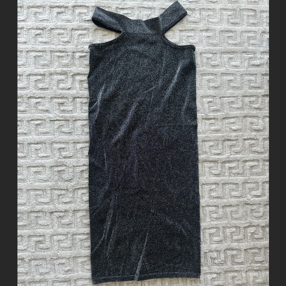 Zara Grey Glitter Dress
